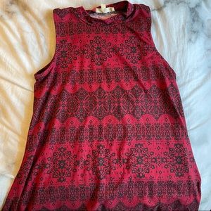 Sleeveless Mock Neck Dress